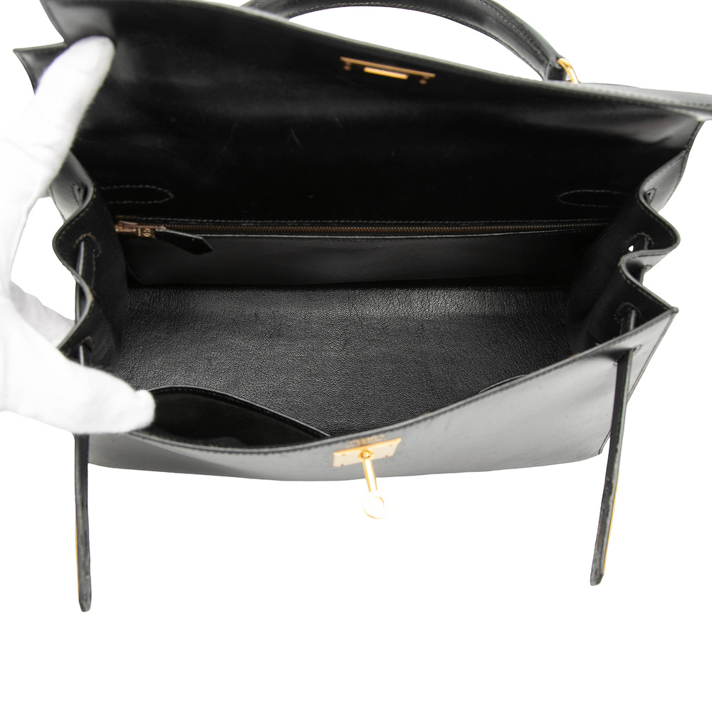 Pre-Loved Hermes Box Calf Kelly Sellier 32 - Picture 4 of 7